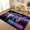 Game Controller Theme Crystal Velvet Floor Rug Personalized Custom Name Text Warm Carpet Home Decoration