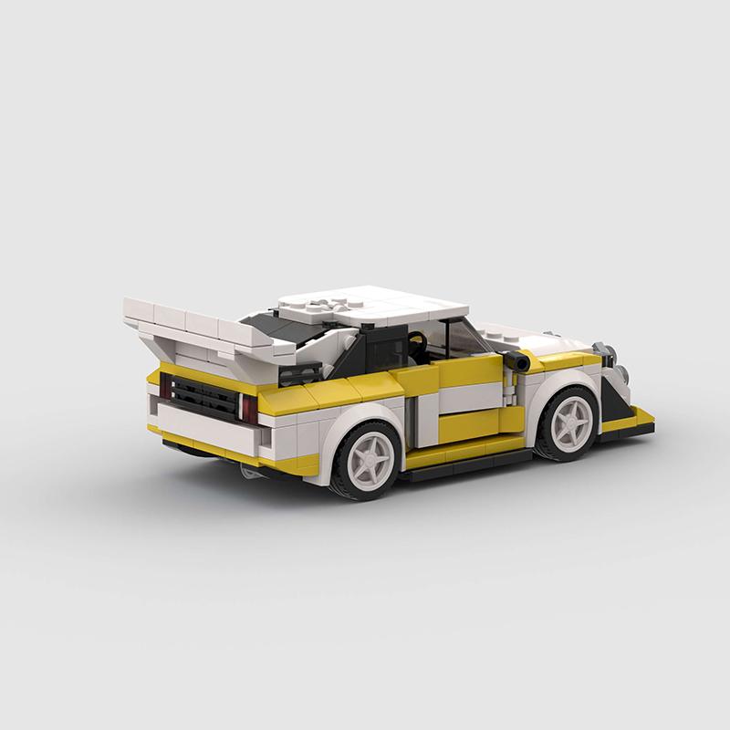 MOC Спортивный гоночный автомобиль Speed Racer Набор строительных блоков Транспортное средство Кирпич Суперкар 76897 Quattros S1 Детские игрушки Мальчики Техника