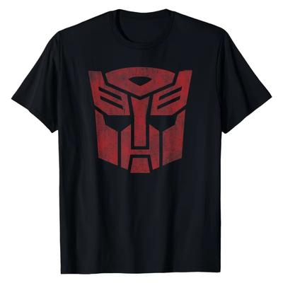 2026 New Cotton Transformers TShirt Authentic Autobot Symbol Print Crew Neck Soft Comfortable Fashion Casual Streetwear Tops