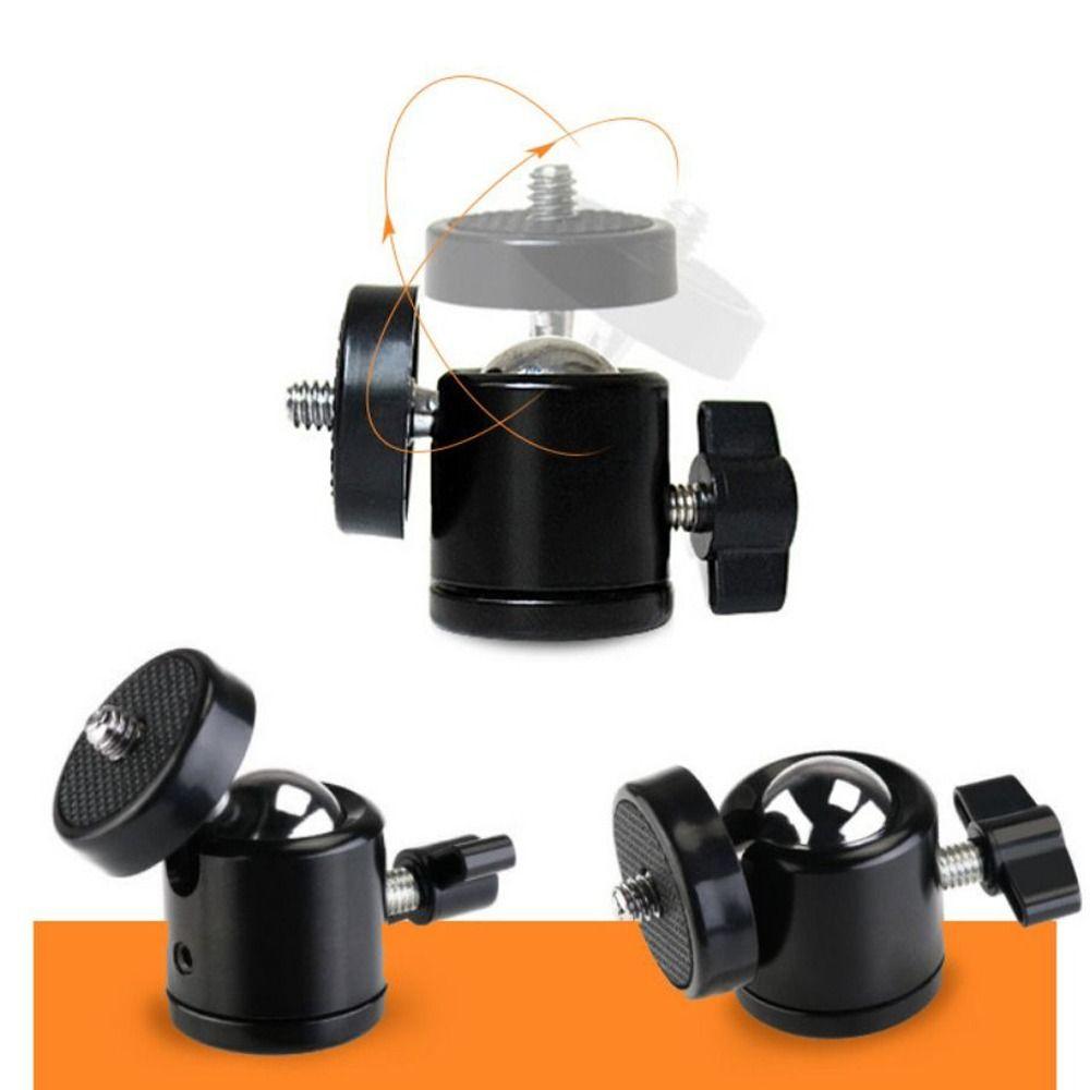1/4" Screw Ball Head Screw Tripod Mount Metal Rotating Mount Base Adapter  for DSLR/DV