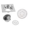 Thick Stainless Steel Square AntiOdor Bathroom Floor Drain Cover Waste Gate Shower Drainer