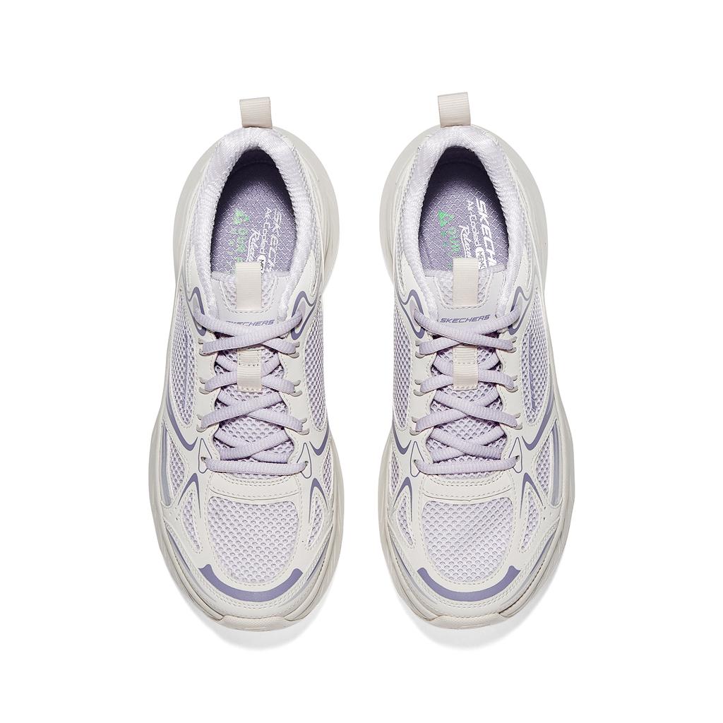 Skechers Edgeride Fresh Fusion Удобные Низкие Повседневные Беговые Кроссовки Женская кроссовка Off-White 150499-LAV