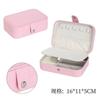 Portable Jewelry Box Jewelry Organizer Display Travel Jewelry Case Boxes Button Leather Storage Zipper Jewelers