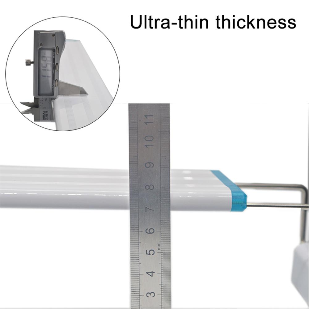 Светодиодный светильник для аквариума, 48 см/18,9 дюйма, светильник для аквариума, 5,12 дюйма, выдвижные кронштейны, белые синие светодиоды для