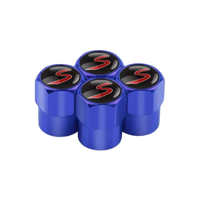 4Pcs Car Wheel Tire Stem Air Valve Caps Covers Styling For MINI COOPER S JCW F55 F56 F60 R55 R56 R57 R60 Auto Tyre Accessories udp3