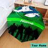 Custom Name Ghost Team-Up Umbrella, Foldable Umbrella Suitable for Outdoor Shopping Travel Sports, Exquisite Gift for Family