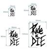 1 шт. RIDE OR DIE Лазерные мотоциклетные наклейки Водонепроницаемые DIY Мотоциклетный топливный бак Шлем Дорожный велосипед Верхняя труба рамы Виниловые наклейки