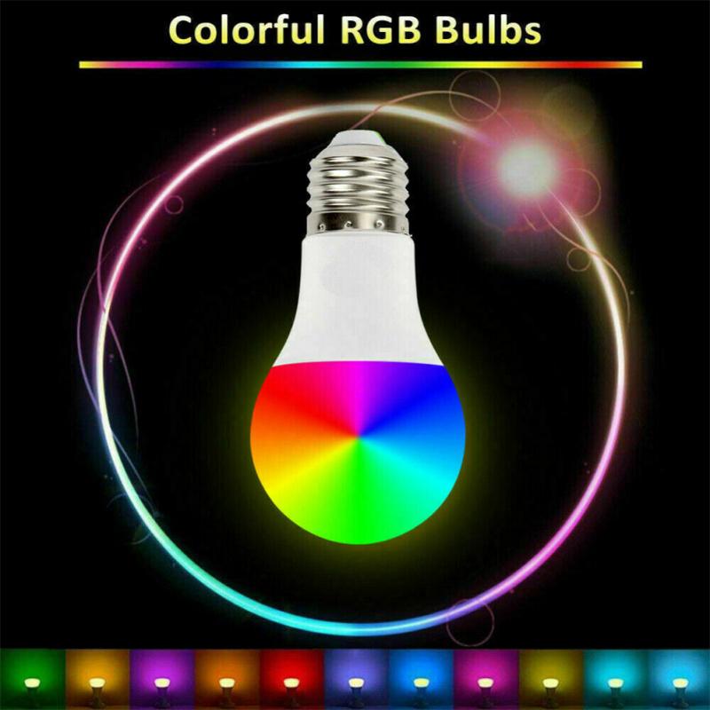 E27 3 Вт RGB светодиодная лампа 16-цветная изменяющая цвет лампа 4-уровневая регулировка яркости Пульт дистанционного управления
