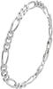 Gin No Figaro Chain Sterling Silver and Large Chain [Shinjuku Kura] Bracelet, Silver, 20cm, Simple, 925, Men's Women's,