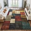 Geometric Colorful Area Rug Washable Non-Slip Modern Patchwork Carpet for Living Room Bedroom Dining Room Office Decor