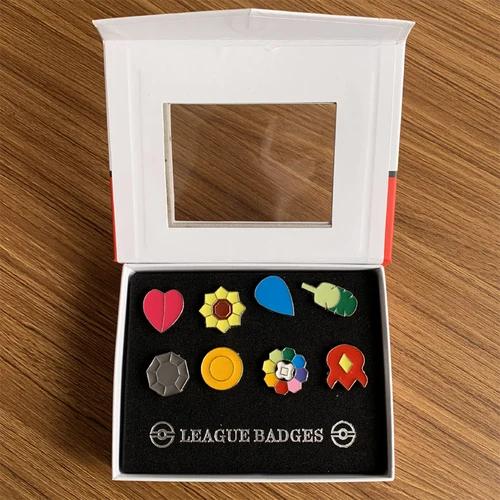 Лига покемонов Знак ГИМа Аниме Фигурки Карманный Монстр Король Небес Гимназия Металлический Значок Пикачу Мьюту Игрушки для Мальчика Детей