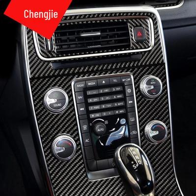 Отделка салона из углеродного волокна для Volvo S60L/V60: Наклейки на рычаг переключения передач, стеклоподъемники и воздуховоды