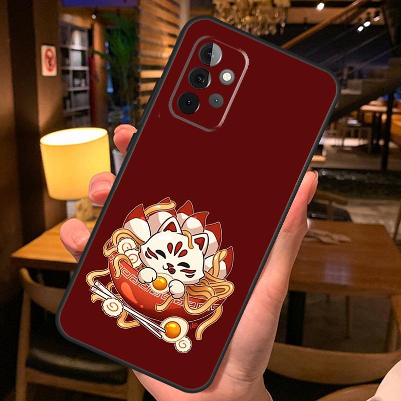 Китсунэ Лиса Японское Искусство Чехол для Телефона Для Samsung A51 A71 A50 A70 A13 A23 A33 A53 A12 A22 A32 A42 A52 A54 A34 A14 Обложка
