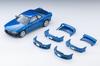 TOMYTEC Tomica Limited Vintage Neo Scale Nissan Skyline Sports Coupe 25GT TURBO with Optional 2000 Finished 335306 1/64 LV-N353b 2-Door Parts, Blue,