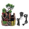 Resin Simulation Rockery Desktop Fountain Decor Home Ornament with Atomizing Effect220V EU Plug