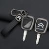 Zinc Alloy Leather Car Flip Remote Key Case Cover For Citroen C1 C2 C4 C5 C3 C4L C8 Berlingo Xsara Picasso C-ELYSEE JUMPY NEMO zm6