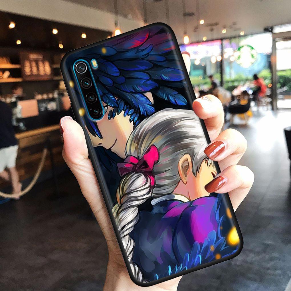 Миядзаки Хаяо аниме «Ходячий замок Хаула» чехол для телефона для Xiaomi Redmi 9 9C NFC 9T 10 10C 6 8 A K40 K50 Pro Plus мягкие чехлы