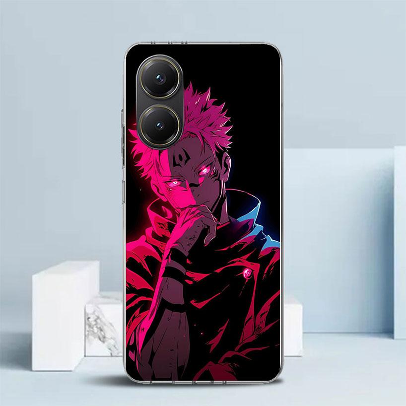 Kaisen J-Jujutsu Рёмен Сукуна Чехол для телефона Для Xiaomi Poco F7 Ultra X5 X6 X7 Pro M7 Redmi 15C 15 13C 13 12C 12 10C 10 10A 9 9C 9A