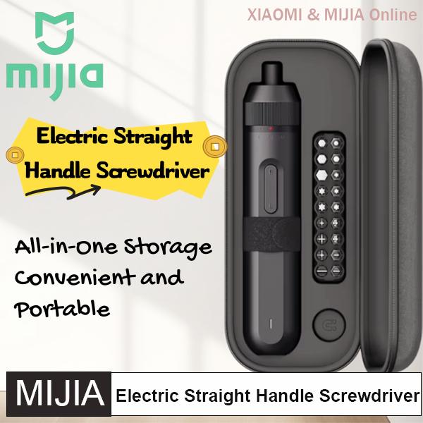 NEW MIJIA Electric Straight Handle Screwdriver 4N·m Max Torque 2000mAh Rechargeable Battery LED Lighting 18pcs Magnetic Bits for Home DIY