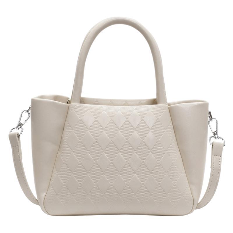 Premium Small Bag Women's Bag 2025 New Fashion Messenger Bag Trendy Line Texture Rhombus Portable Bucket Bag