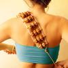 Beech Wood Manual Meridian Massager Roller for Shoulder and Back