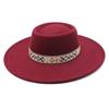 Vintage Ethnic Style Wool Felt Wide Brim Unisex Hat