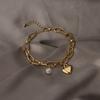 Винтажный жемчужный браслет женский универсальный с нишевым темпераментом высокого класса, браслет из бусин для пары, для девушки, ручное украшение