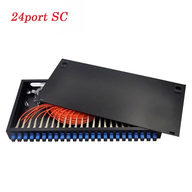 24-портовая волоконно-оптическая патч-панель с адаптерами-пигтейлами SC для улучшенных решений подключения