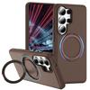 case for Samsung S26 plus ultra 360 degree rotating gear magnetic bracket phone case Skin feel anti fall Wireless Charging plain