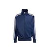 Mens Retro Striped Track Jacket Unisex Stand Collar Sport Coat All