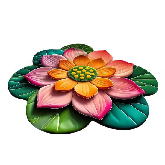 3D Flower Floor Mat Absorbent Large Flower Area Rug Non-Slip Bathroom
