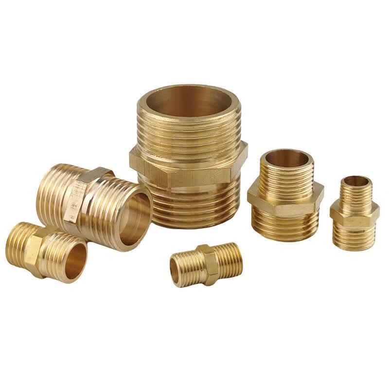 Brass Double Male Thread Pipe Connector