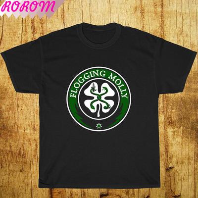 Футболка унисекс с логотипом The Flogging Molly Irish Celtic, черно-серая, белая, темно-синяя