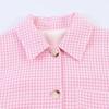 Womens Long Sleeve Plaid Shirt Jacket Loose Fit Turn-Down Collar Button Front Casual Office Wear 2026