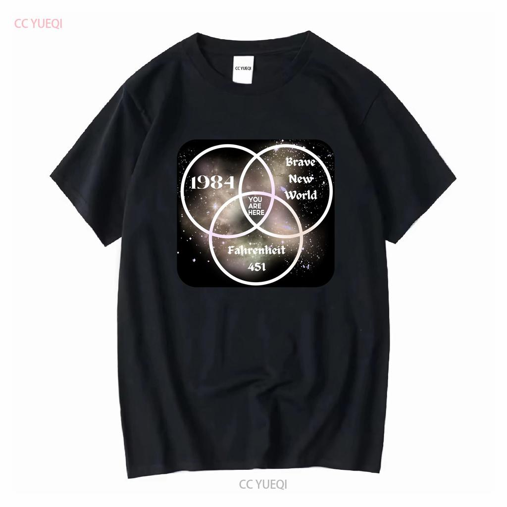NEW LIMITED 1984 Brave World You Are Here Dystopia T Shirt long or short sleeves vintage Washed homme fashion streetwear