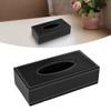 Tissue Box Cover Large Capacity Rectangle Leather Tissue Box Holder Napkin Dispenser for Home