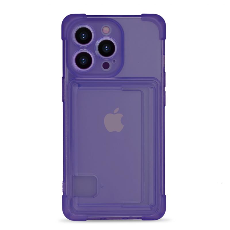 Прозрачный чехол-держатель для карт для Iphone 15 Pro Max 14 Plus 13 12 11 15Pro 14Pro 13Pro 12Pro, кошелек, защита углов, противоударный защитный чехол, аксессуары