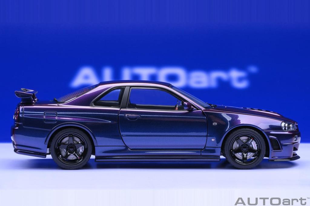 AUTOart Nismo R34 Midnight Purple III Finished Product 1/18 GT-R Z-tune