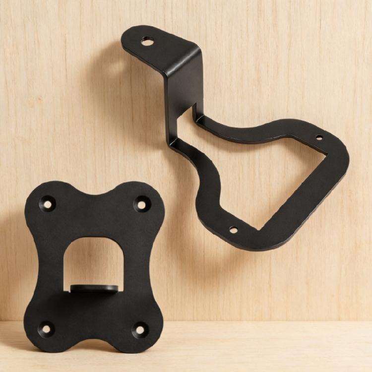 Wall Speaker Mount Holder Bracket Metal Support Set for WiiM Sound Lite Speaker Shelf Organization, Two-Piece Home Placement Design