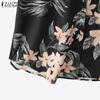 Zanzea Women Blouse And Print Pants Summer Two Piece Suit Sets