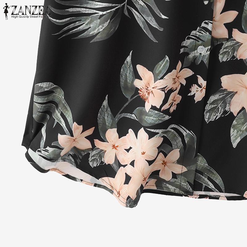 Zanzea Women Blouse And Print Pants Summer Two Piece Suit Sets