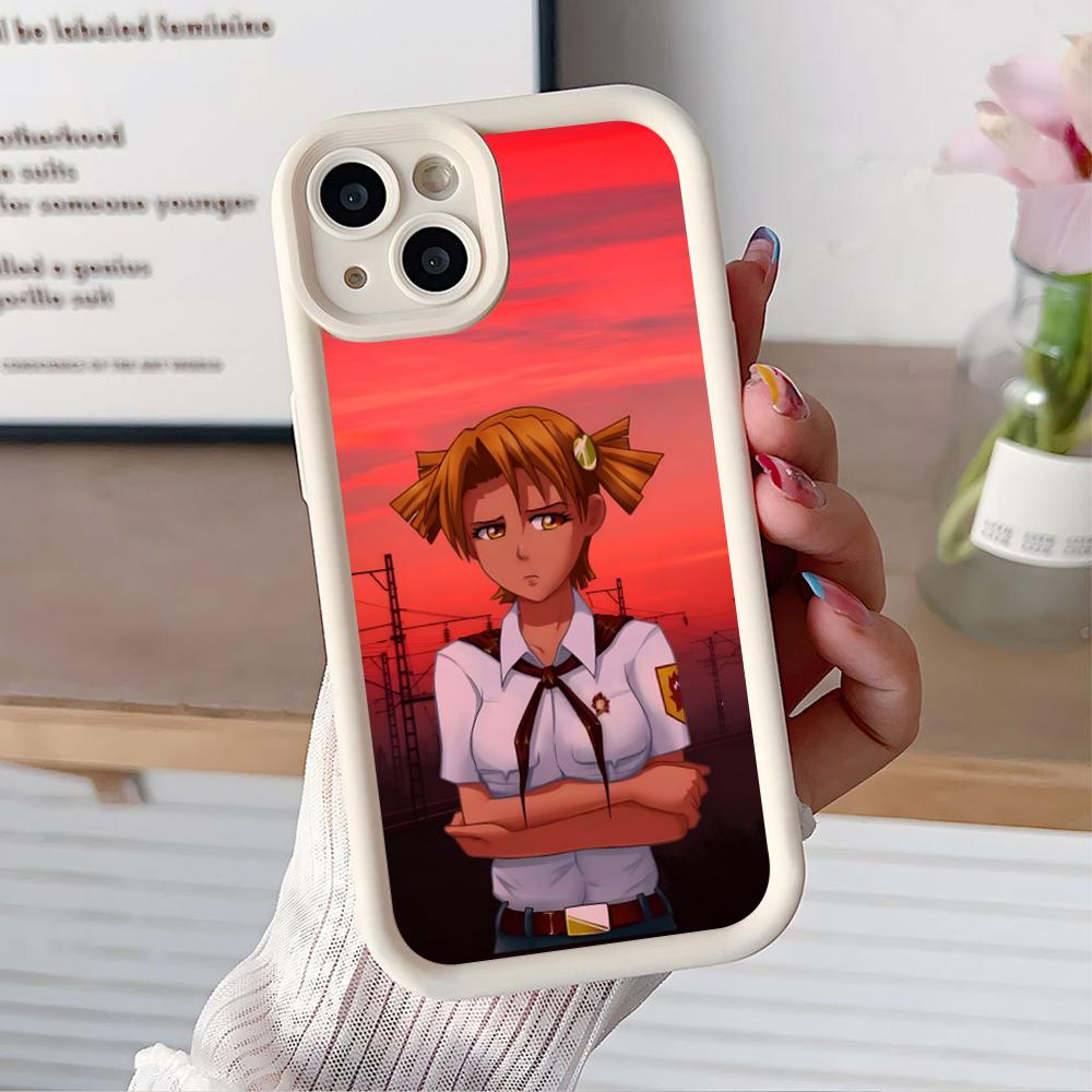 Вечное Лето Алиса Утолщенный ТПУ Чехол для Мобильного Телефона для iPhone 17 16 15 14 13 12 11 Air Pro Max Plus Цветной Чехол