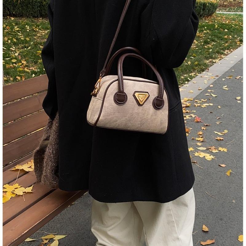 Нишевая текстура подмышечная сумка-мессенджер новая ретро сумка для боулинга универсальная на плечо сумка-подушка