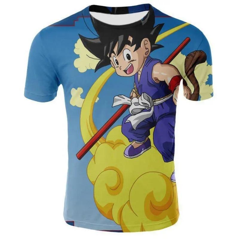 Summer 2026 Dragon Ball T Shirt Kids Tops Tee Anime Figures Son Goku Super Saiyan T-shirt Boys T-shirts Children Short Sleeve