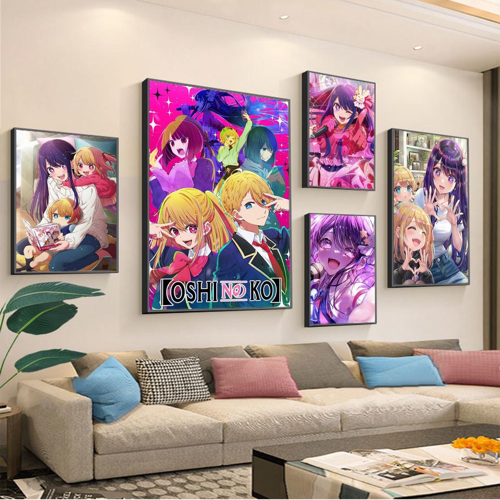 Anime Oshi No Ko Posters and Prints Decorative Prints Wall Painting for Living Room Bar Decoration Home Decor