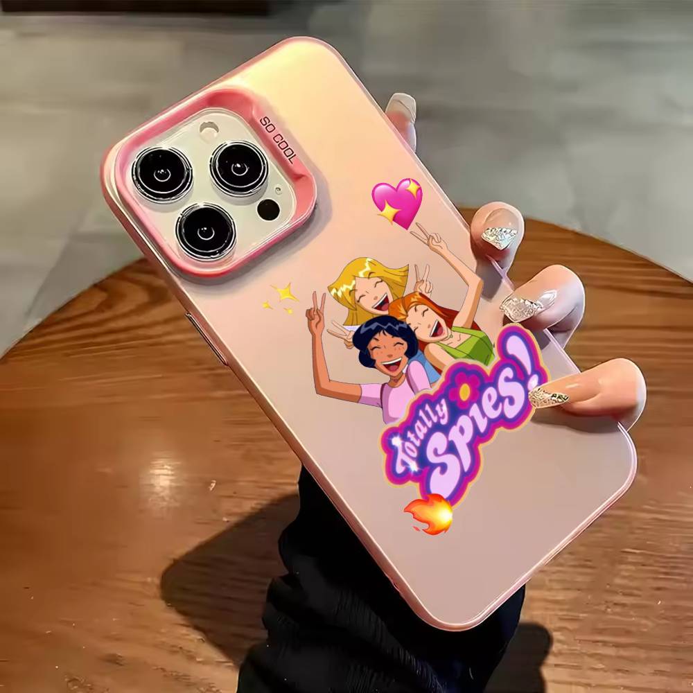 Крутой Чехол Для Телефона Totally Spies Цвет Серебристый Корпус Для IPhone 17 16 15 14 13 12 11 Pro Max Plus