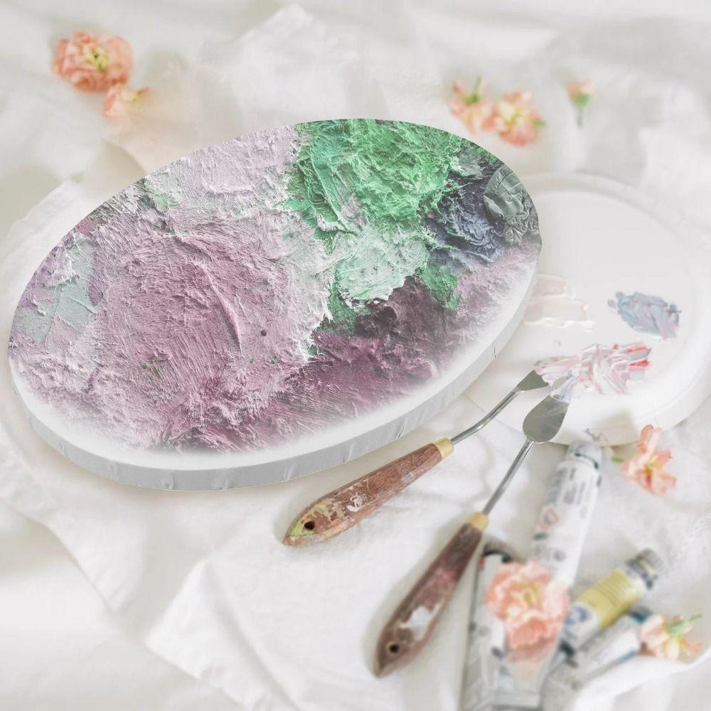 Деревянный овальный масляный холст, хлопковая доска для рисования, принадлежности для рисования, доска для рисования, масляная краска