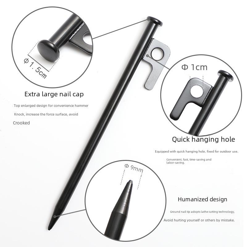 Ветрозащитные колышки для палаток для кемпинга на открытом воздухе - 20/25/30/40 см