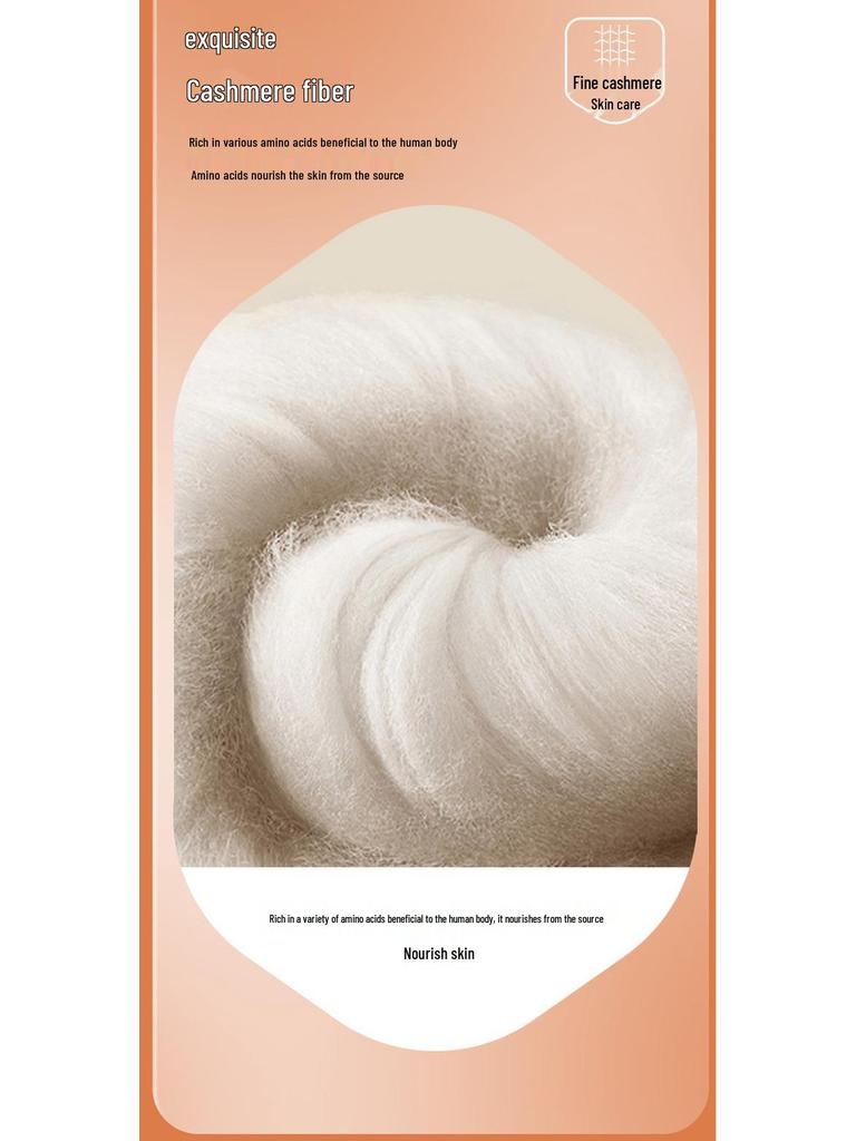 Женский теплый комплект нижнего белья из кашемира и шелка: Двусторонние брюки и топ с начесом для поддержки талии и живота.