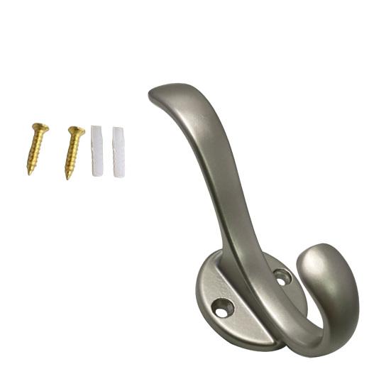 Coat Hook Corrosion-Resistant Wall Hooks Space Saving Upper And Lower Hooks for Bathroom Kitchen